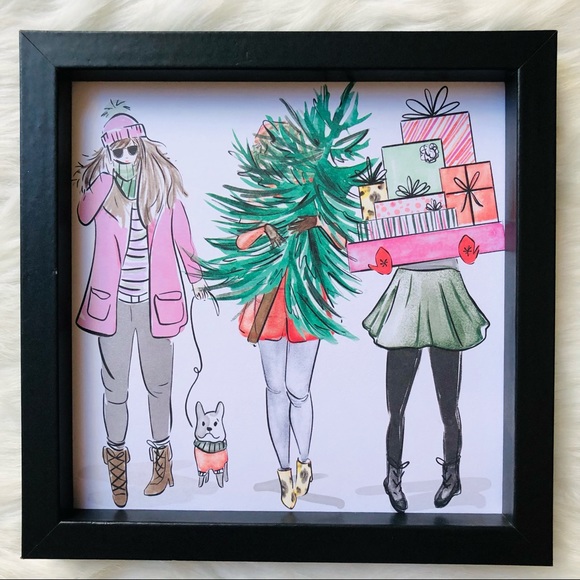 Handmade Holiday Miss Claus Frame Decor - Picture 2 of 6